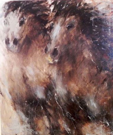 Wild horses schilderij